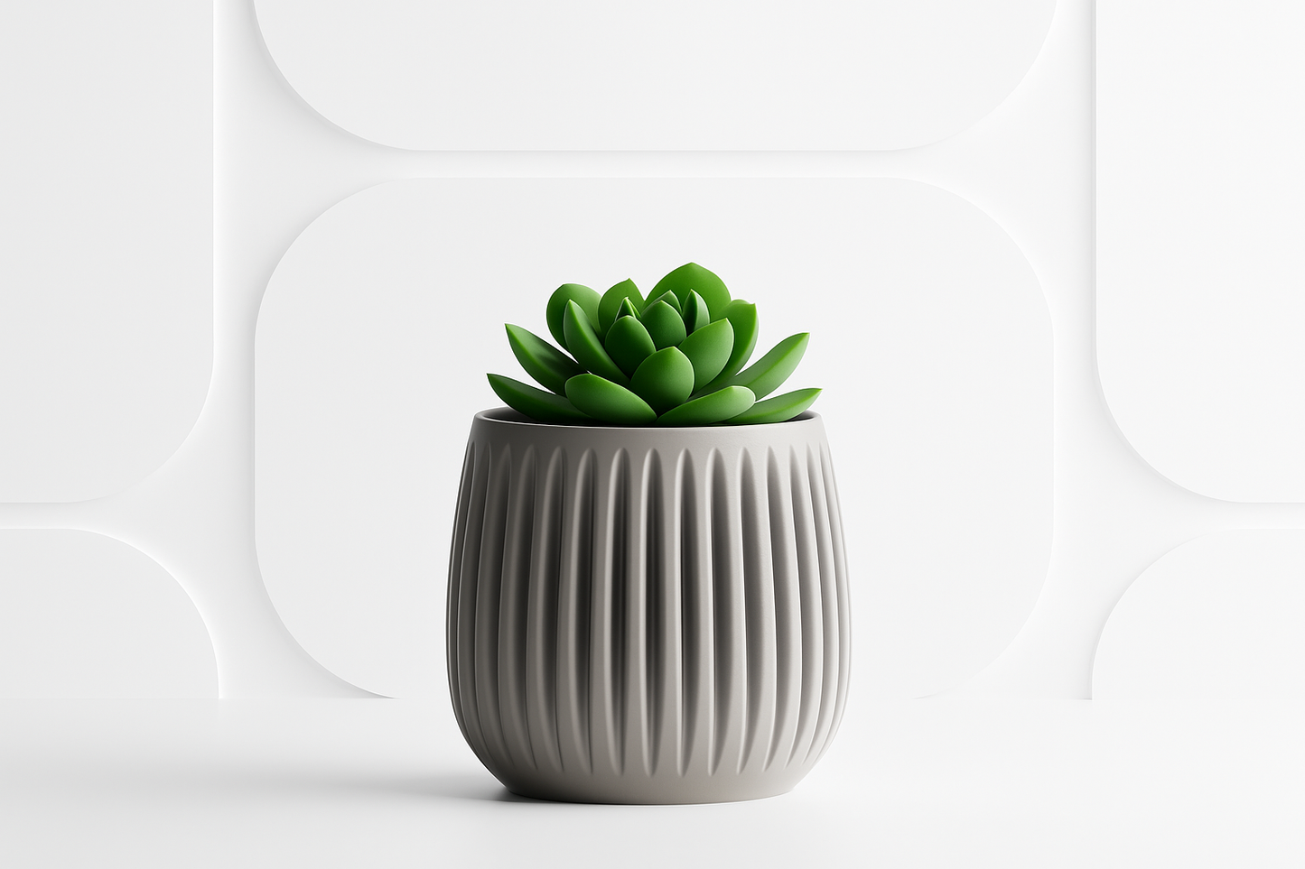 Rillen Blumentopf