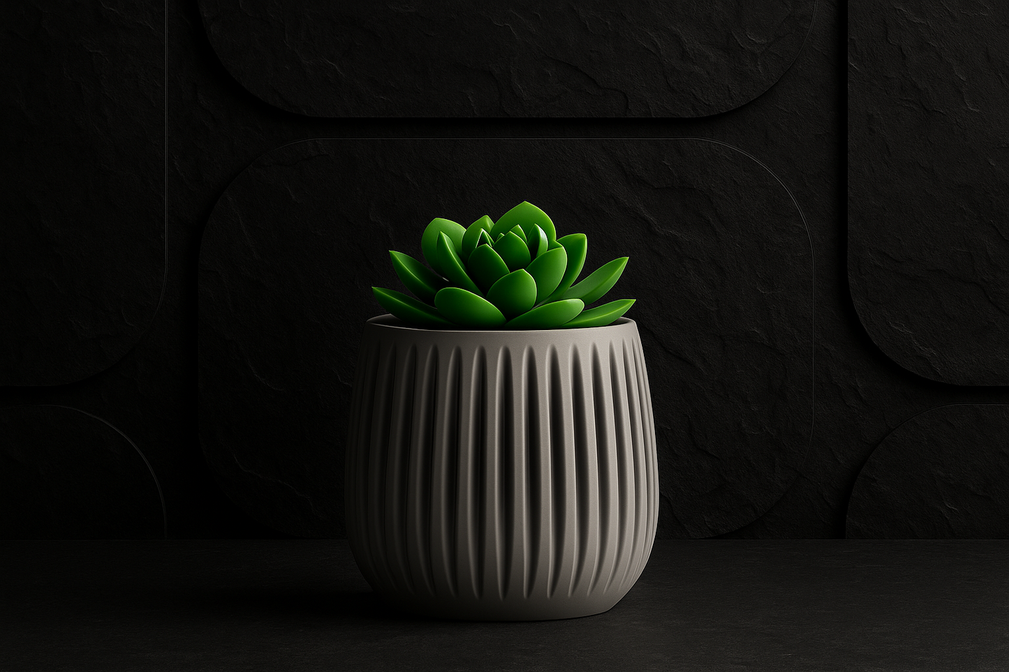 Rillen Blumentopf