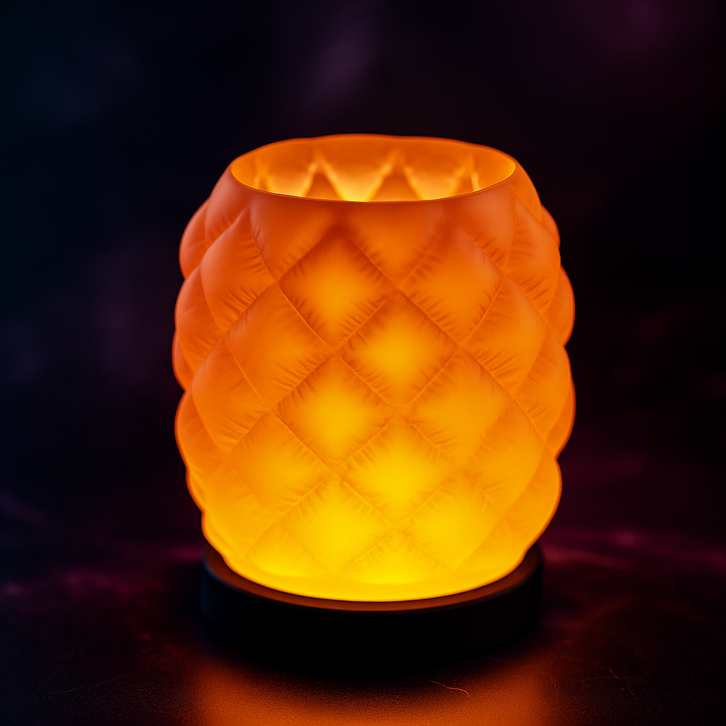 Gemütliche gesteppte LED-Tischlampe - Modernes kleines Schreibtischlicht mit weicher Textur und warmem Ambiente für Schlafzimmer, Wohnzimmer