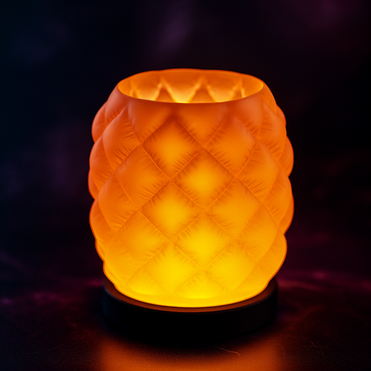 Gemütliche gesteppte LED-Tischlampe - Modernes kleines Schreibtischlicht mit weicher Textur und warmem Ambiente für Schlafzimmer, Wohnzimmer