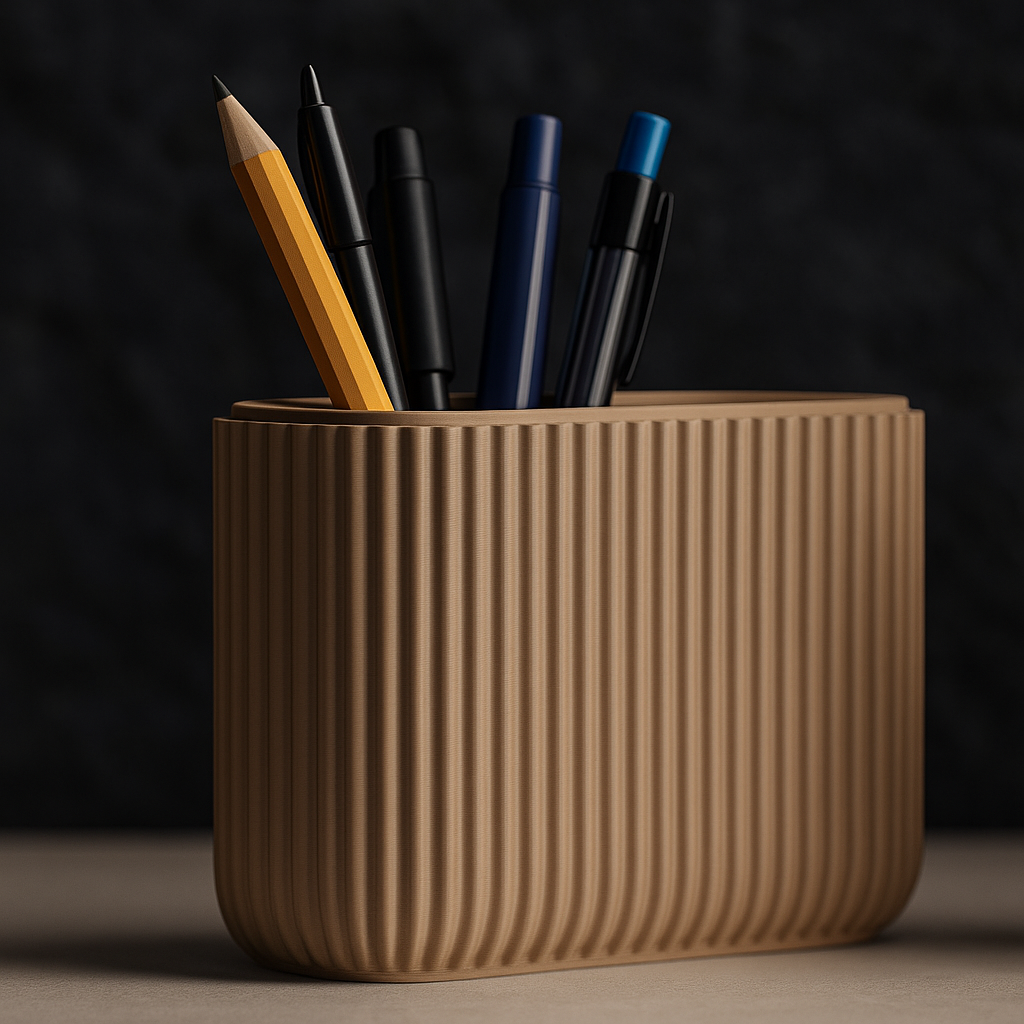 Moderner gerippter Organizer - Zwei Abteilungen oder Eine Abteilung für Stylische Aufbewahrung | Selbstgemacht