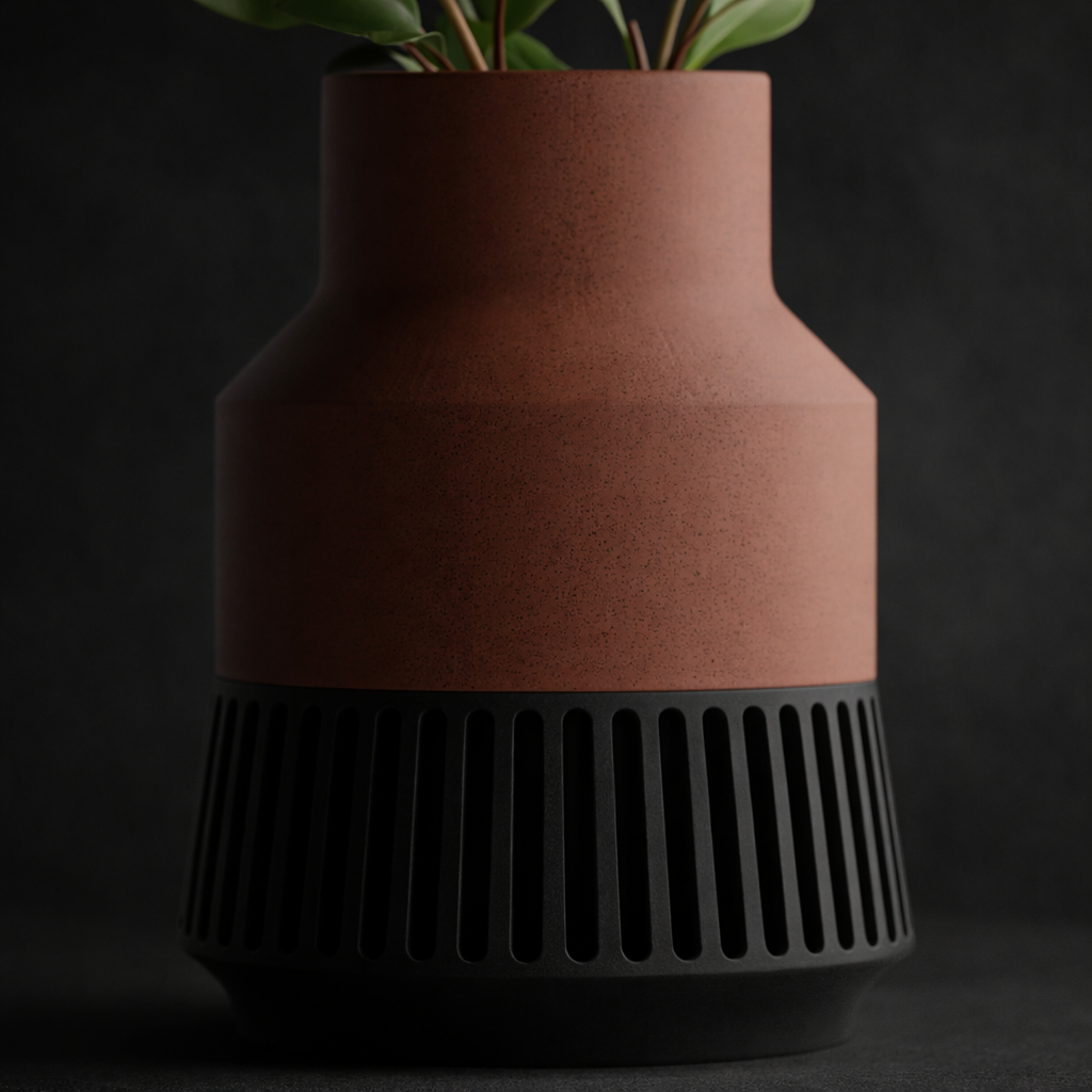 Modulare Designvase – Zweiteilig