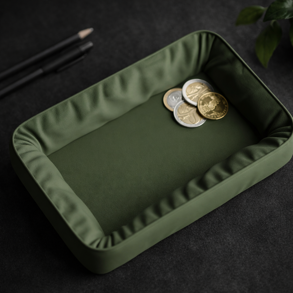 Gefaltete Design Ablage