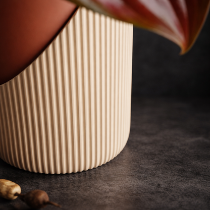 Zweiteilige Struktur-Vase