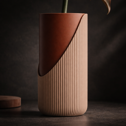 Zweiteilige Struktur-Vase