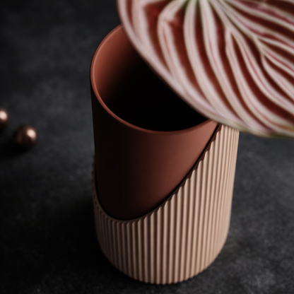 Zweiteilige Struktur-Vase