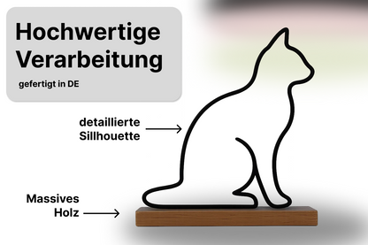 Katzen Silhouette Aufsteller