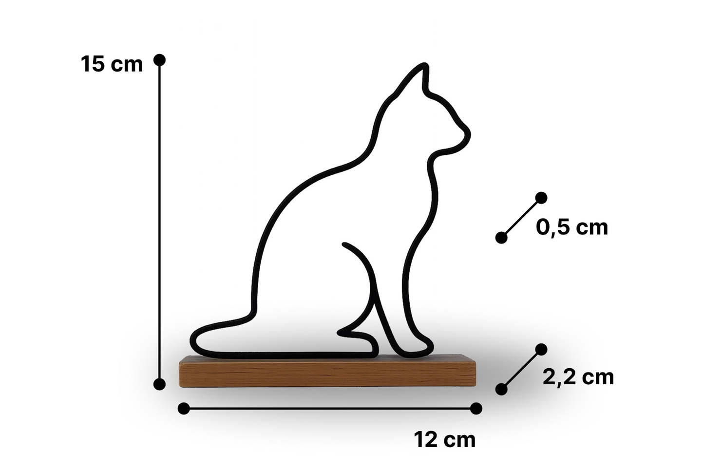 Katzen Aufsteller | Selbstgemacht | Dekoration | Geschenk | moderne Dekofigur