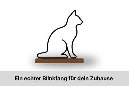 Katzen Silhouette Aufsteller