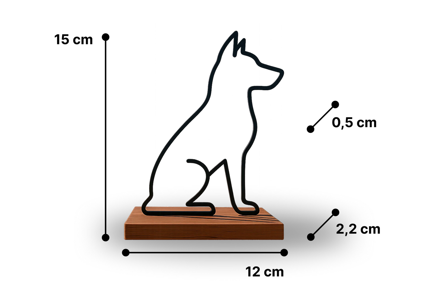 Hunde Silhouette Aufsteller | Selbstgemacht | Dekoration | Geschenk | moderne Dekofigur