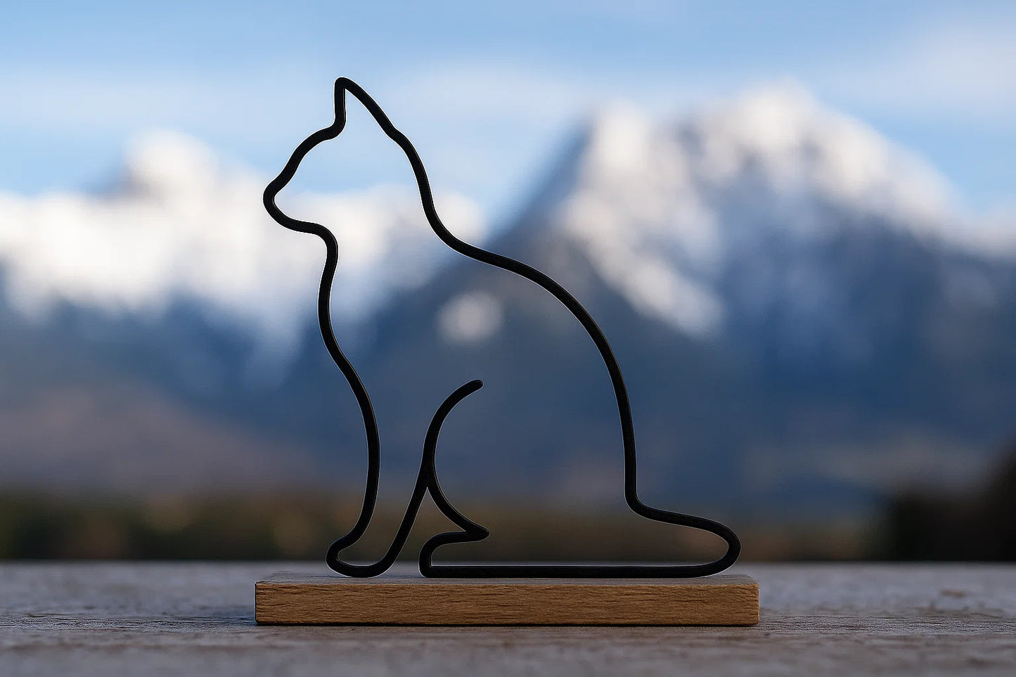 Katzen Aufsteller | Selbstgemacht | Dekoration | Geschenk | moderne Dekofigur