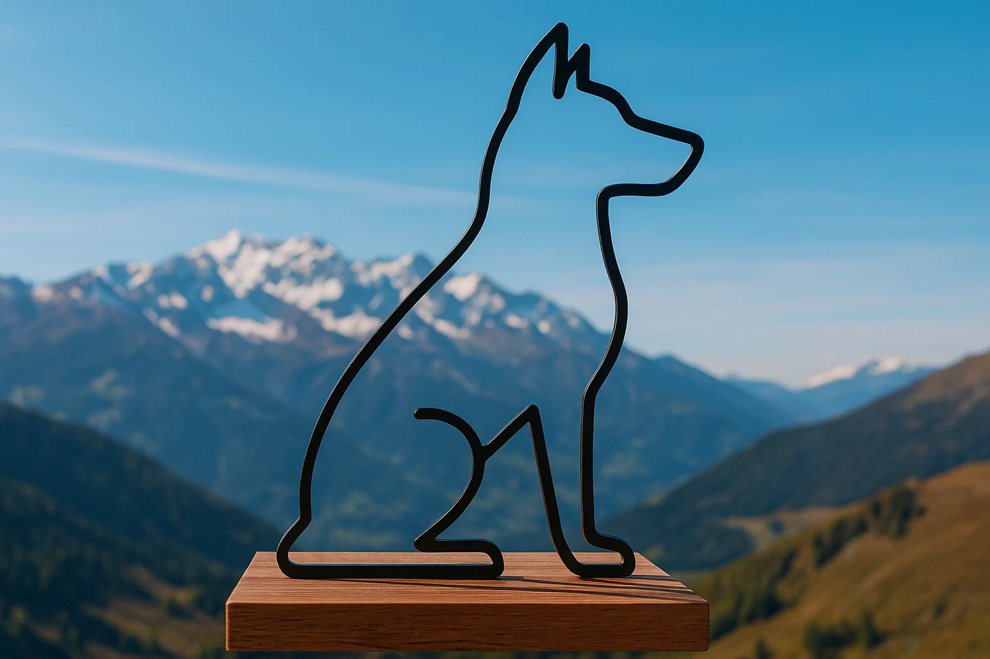Hunde Silhouette Aufsteller | Selbstgemacht | Dekoration | Geschenk | moderne Dekofigur