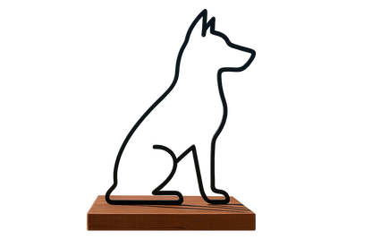 Hunde Silhouette Aufsteller