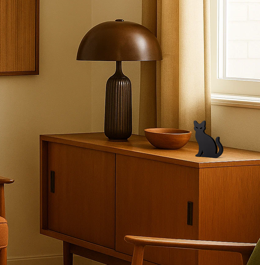 Katzen Statue Figur | Selbstgemacht | Tischdeko | Geschenk Geburtstag