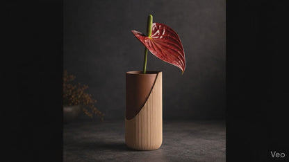 Zweiteilige Struktur-Vase